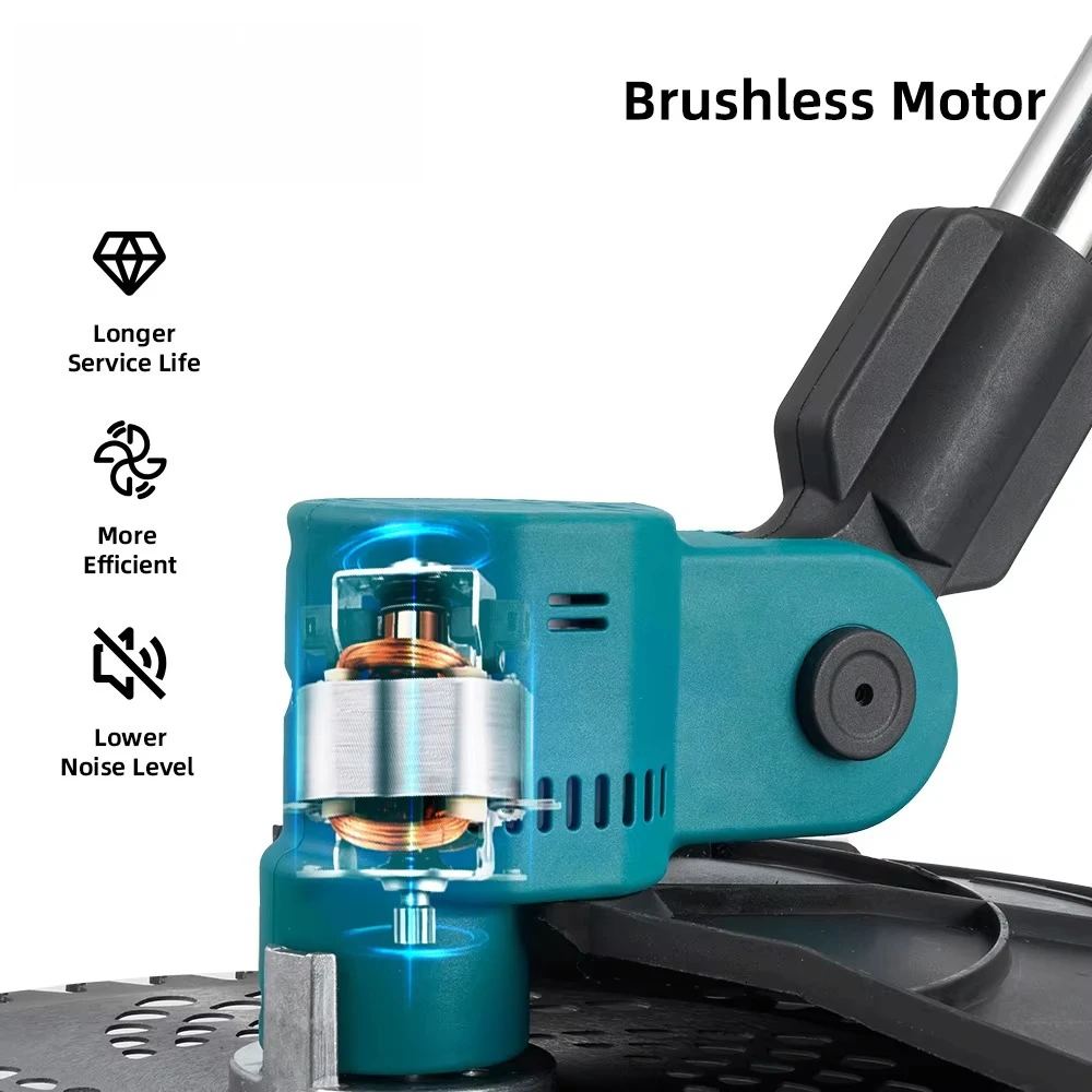 4000W Electric Lawn Mower for Grass Cutting 20000mah Li-ion Battery Cordless Mover Garden Tool for Makita 18v Battery view 5