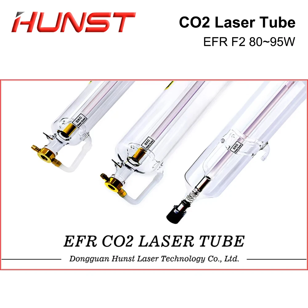 Tubo laser CO2 HUNST EFR F2 80W Diametro 80mm Lunghezza 1250mm Tubo laser adatto per macchina per incisione e taglio laser