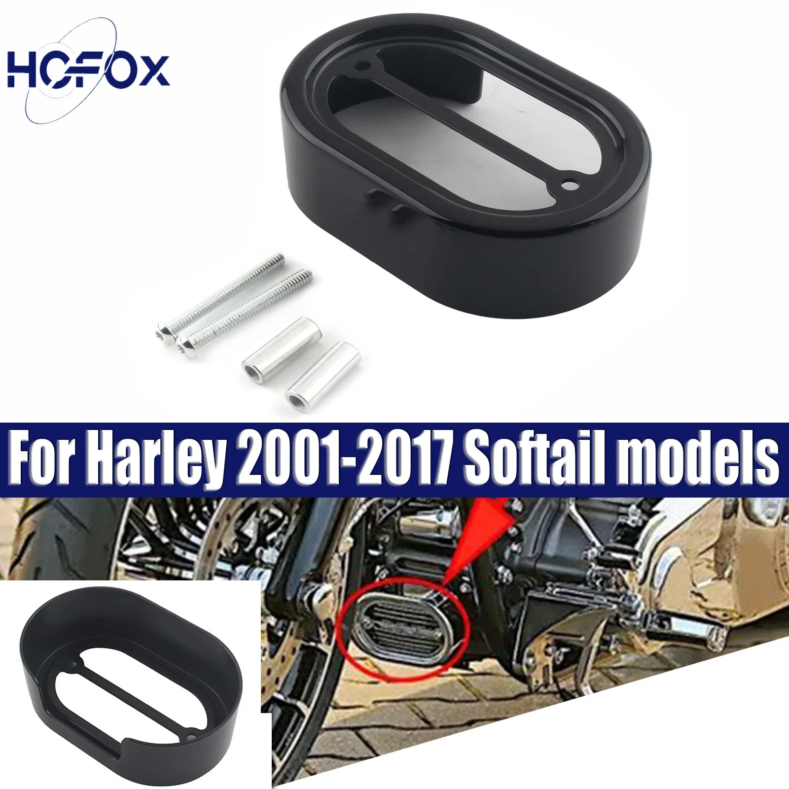 

For 2001-2017 Softail models Motorcycle Voltage Regulator Cover Protector Front Chin Spoiler for Harley FLSTI Heritage Softail