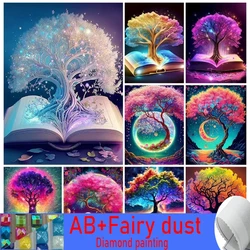 120 Colors AB Fairy Dust Diamond Painting Landscape DIY Full Square Round Mosaic Picture Book Embroidery Creative Hobbies Wall