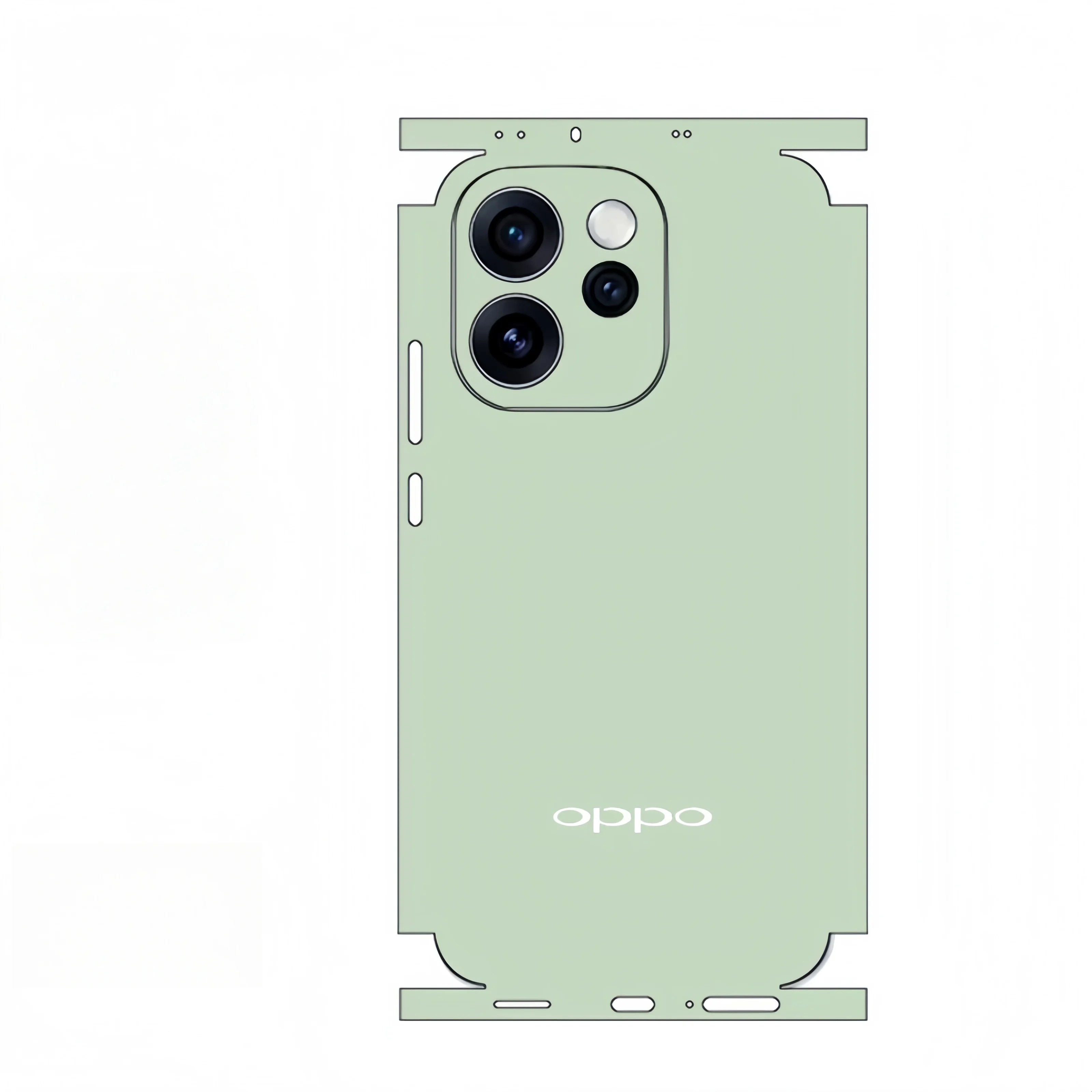 

Однотонная защитная пленка-наклейка для Oppo Reno 15/14/13/12/11 Pro: ультратонкая пленка для задней панели и экрана