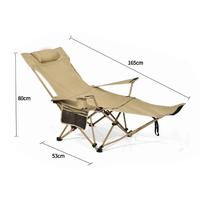 

Modern Portable Iron Folding Chair Outdoor Leisure Camping Park Lunch Break Comfortable Foot Stool Lounge Chair Function
