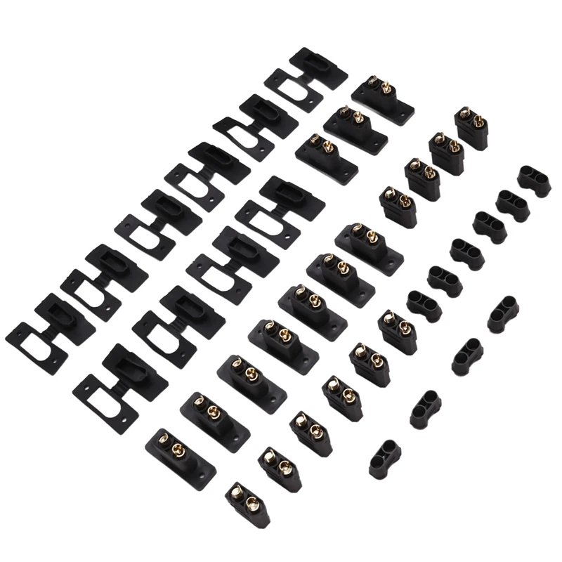 

XT90E-M Male Battery Connector Gold-Plated Mountable XT90 Plug XT90H-F Mountable Connector Socket