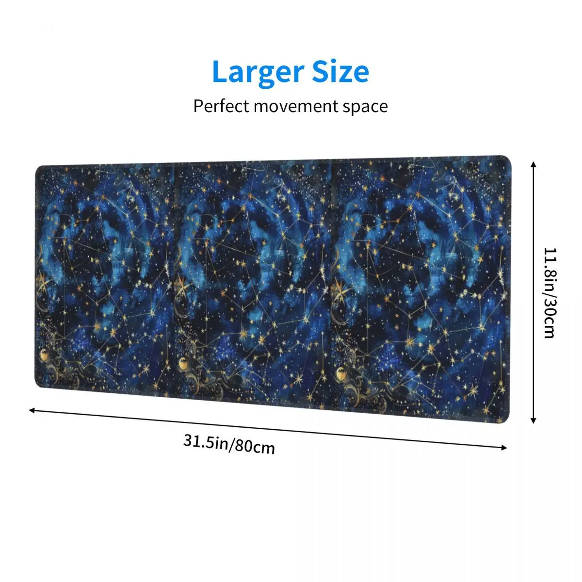 Large Mouse Pad Vintage Astronomy Celestial Bodies Gamer PC Laptop Mats Keyboard Carpet Computer Gaming Desk Mat