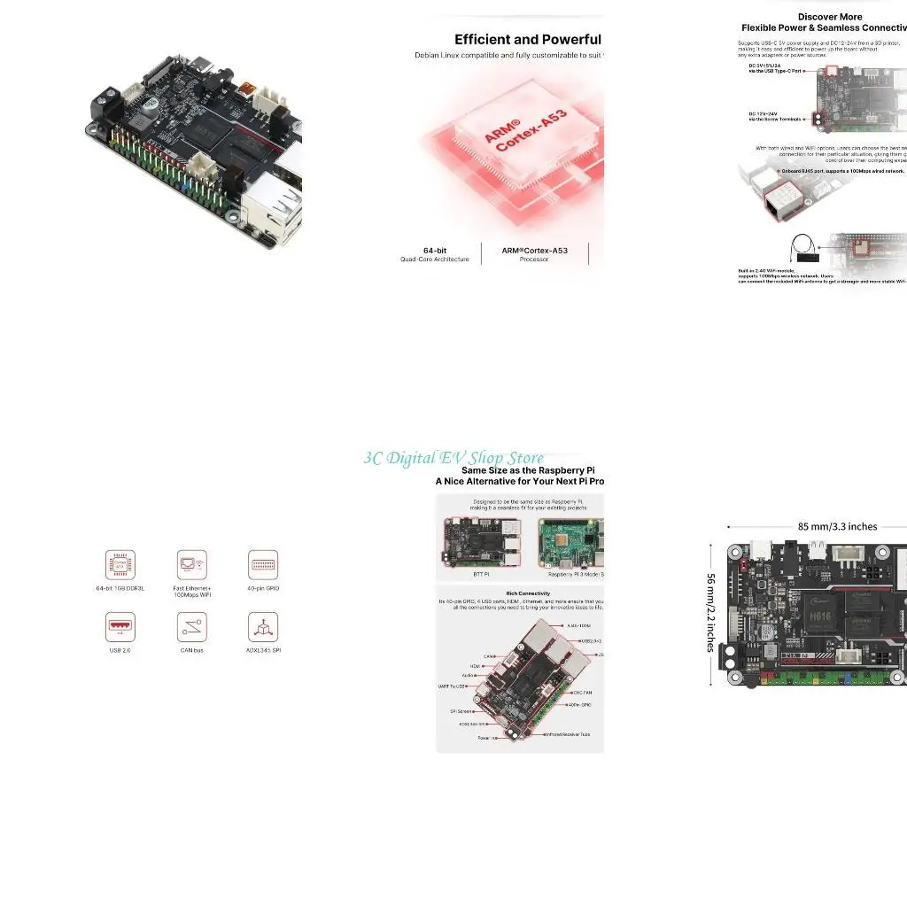 

E74D BTT V1.2 Плата управления для -принтеров с помощью прошивки Klipper Power