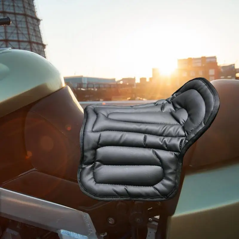 Horse Pads For Saddle Saddle Pad PU Leather Motorcycle Seat Pads Shock Absorbent Saddle Riding Equipment And Accessories Soft