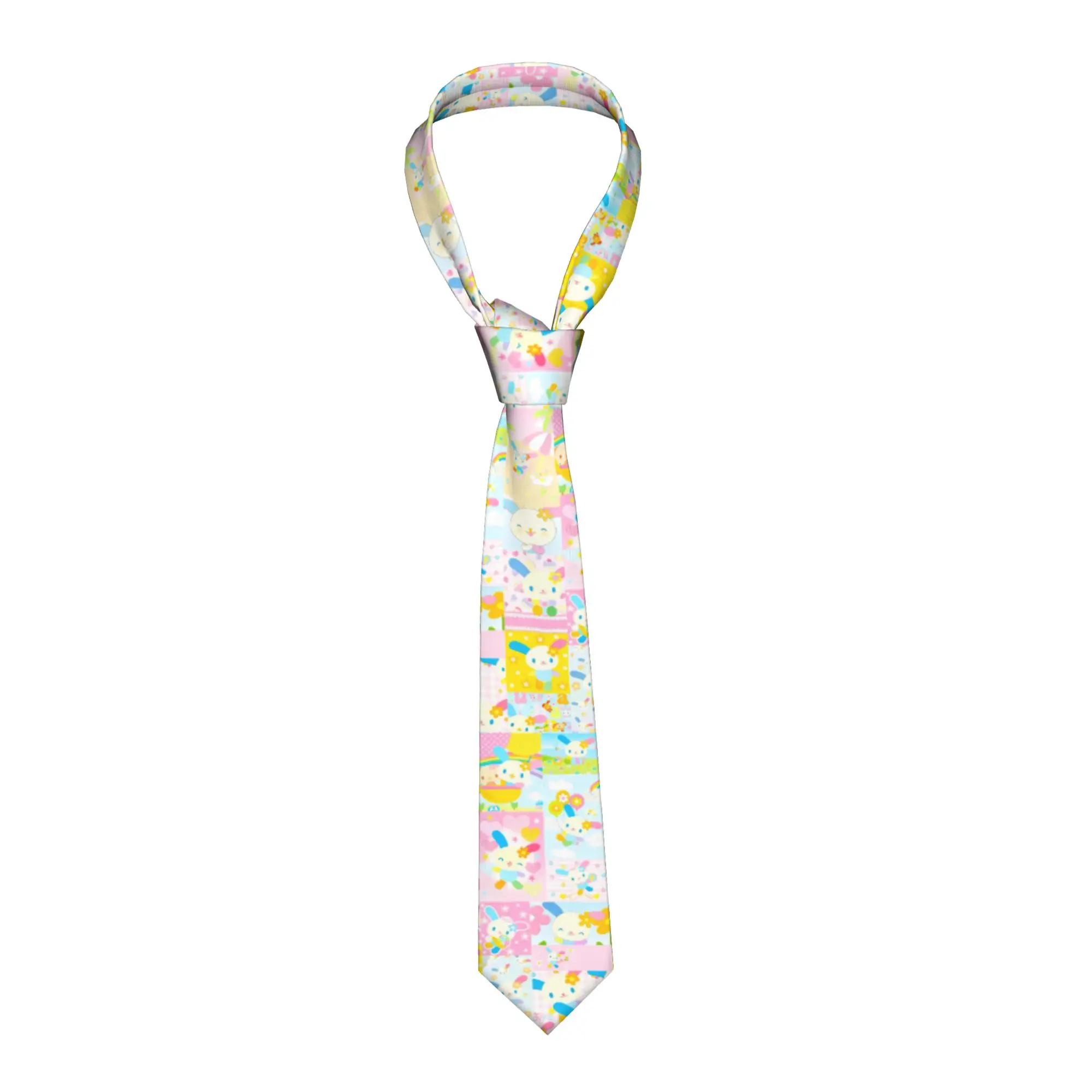 Necktie Usahanas Kawaii Cartoon Men Women 8 cm Narrow Neck Tie  for Mens Suits Accessories Cravat Wedding Accessories Business