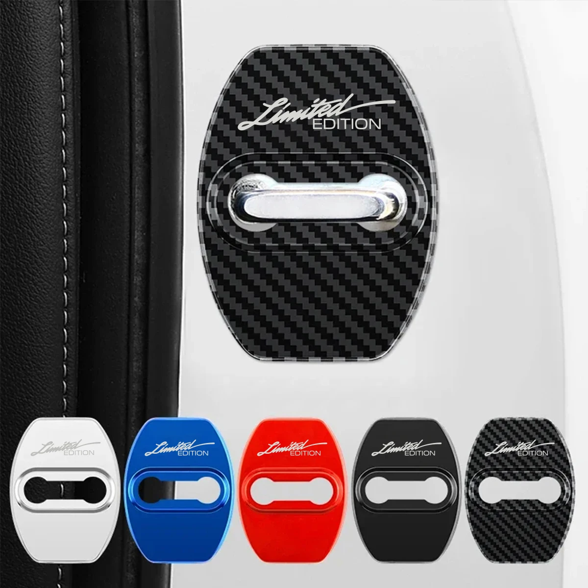 4pcs Car Door Lock Protection Cover For Toyota for Highlander for Yaris for Camry for RAV4 for Prius for Corolla Car Accessories