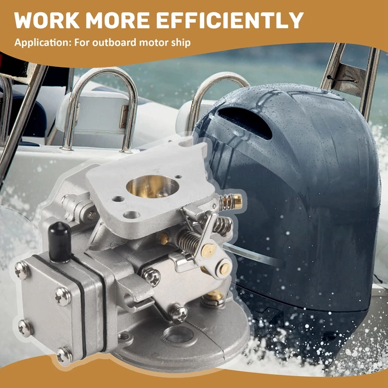 

AB98-6E3-14301-00 Carburetor For 2 Stroke 4HP 5HP Boat Engine 6E0-14301-05 6E3-14301