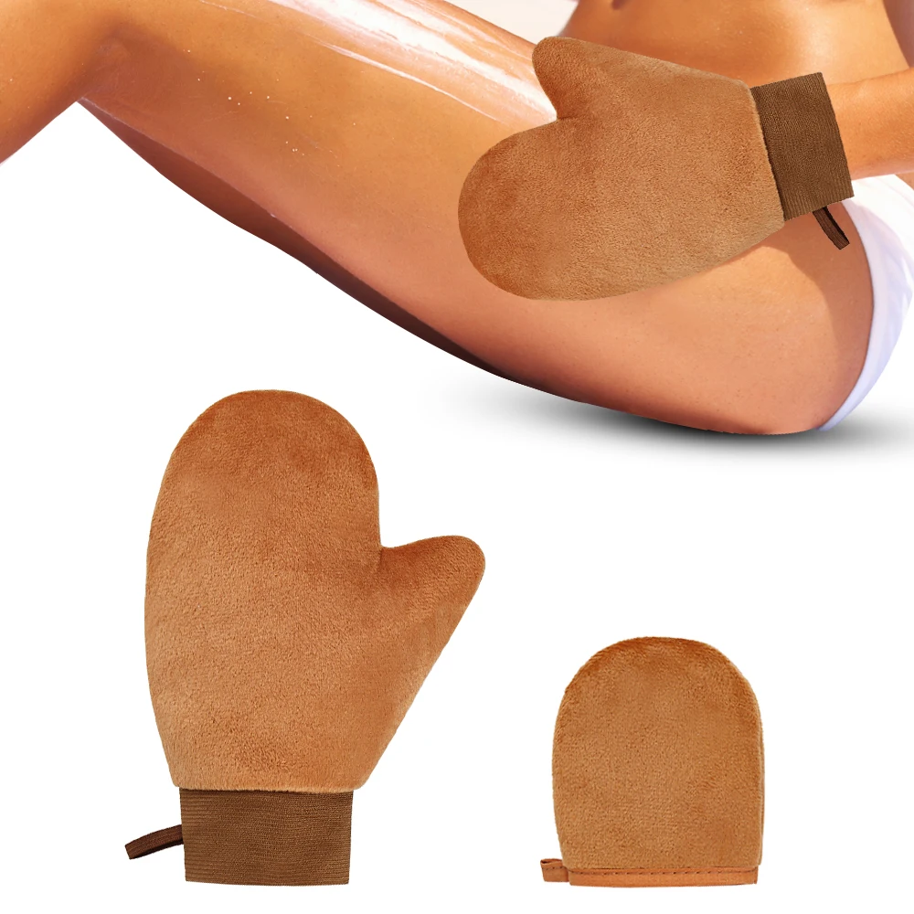 

Body Lotion Gloves Set Double-Sided Non-Stick Quick-Dry Flocked Applicator Gloves for Makeup and Skincare