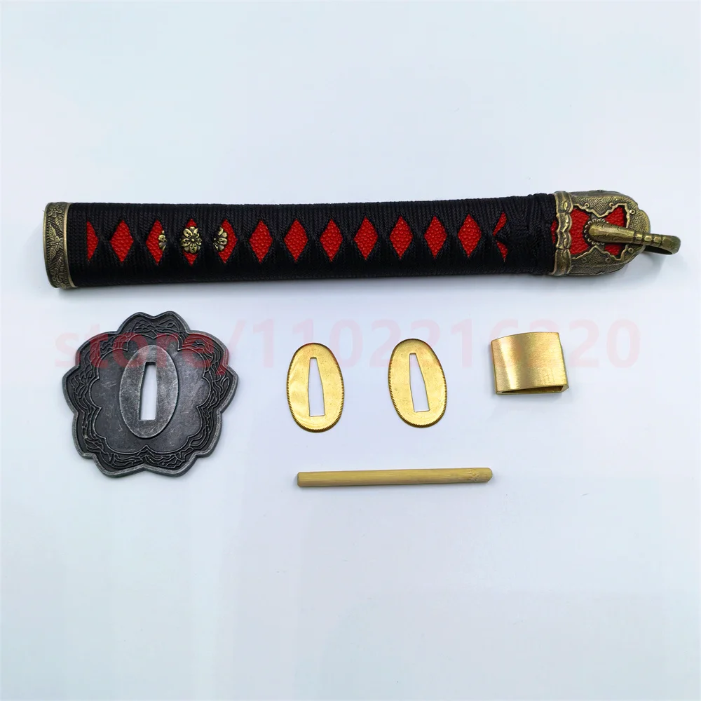 Exquisite Tsuka Handle Hilt Alloy Tsuba Handguard Guard Brass Habaki Seppa For Real Japanese Japan Samurai Katana Sword Fittings