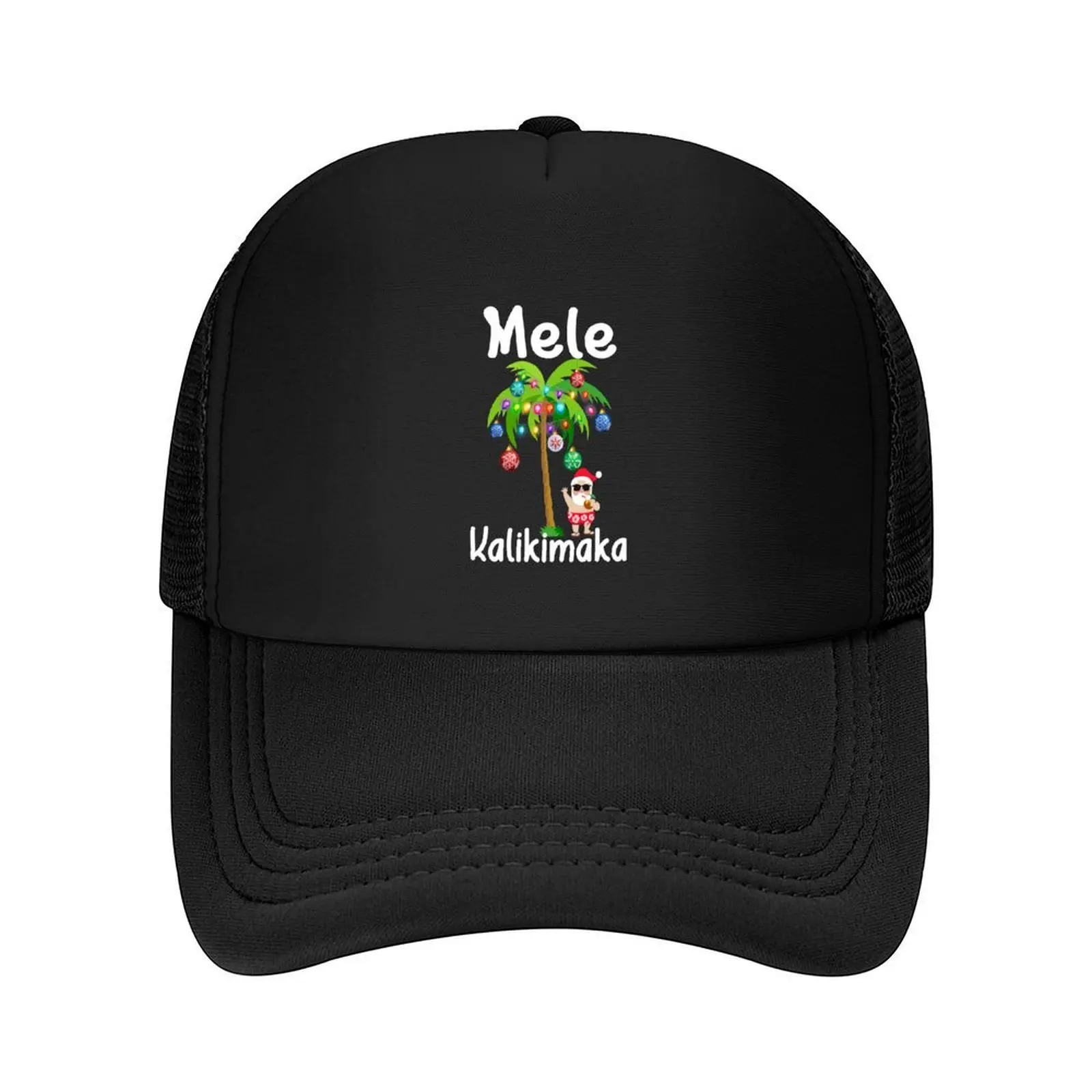 

Mele Kalikimaka - Christmas Beach - Hawaiian Santa Christmas Baseball Cap Beach Vintage Hat Beach Girl Men's