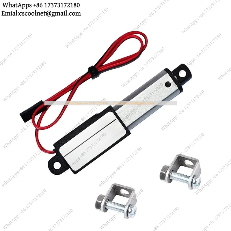 JS01 Mini Linear Actuator 12V DC 1.2 Inch Stroke 64N Waterproof Electric Motion Actuator