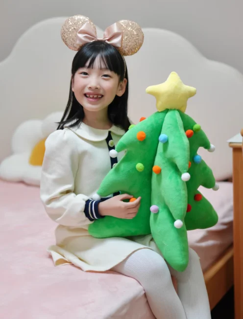 Big size 115cm Christmas tree Stuffed Plush Toy Soft pillow cushion home decoration Santa Claus Presents kids baby gift