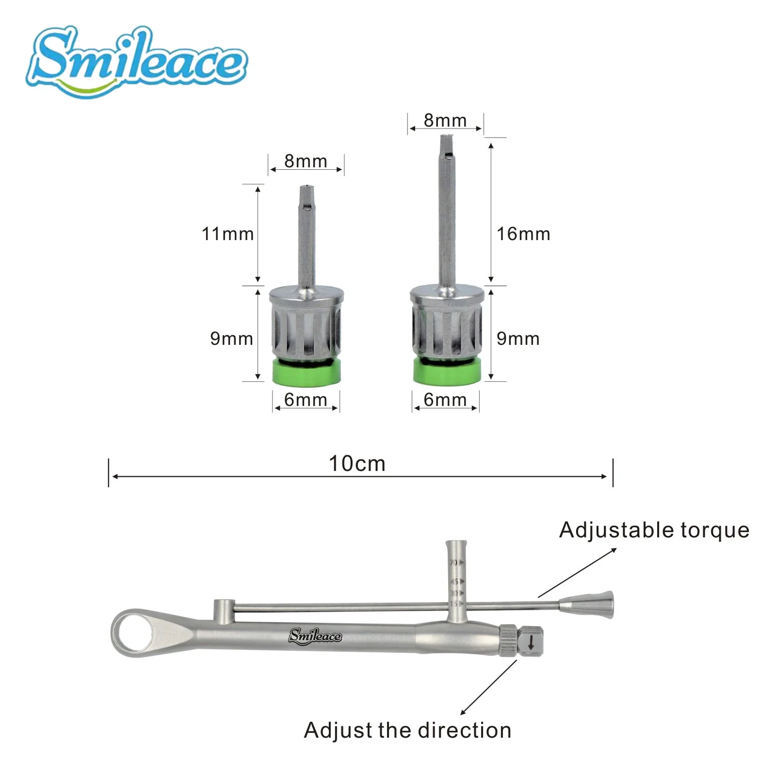 

1Pcs Dental Implant Screwdrivers Stainless Steel Drivers Universal Prothetic Repair Tools Oral Implantology Lab Screw Drivers