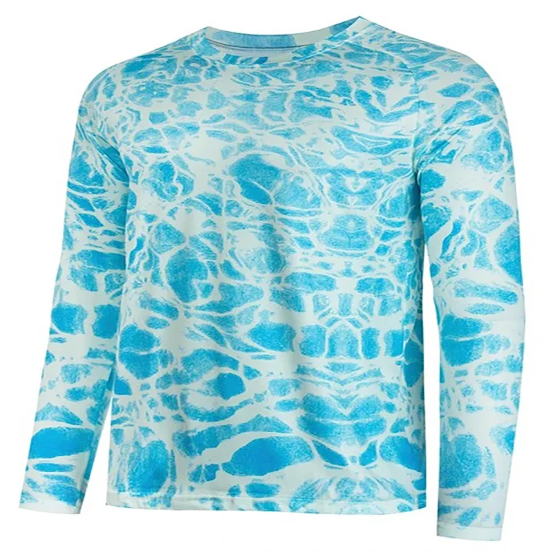 ملابس صيد السمك المطبوعة ثلاثية الأبعاد ملابس واقية من الشمس في الهواء الطلق قابلة للتنفس تمتص العرق وإزالة الرطوبة معدات صيد الأسماك البحرية Luya #4