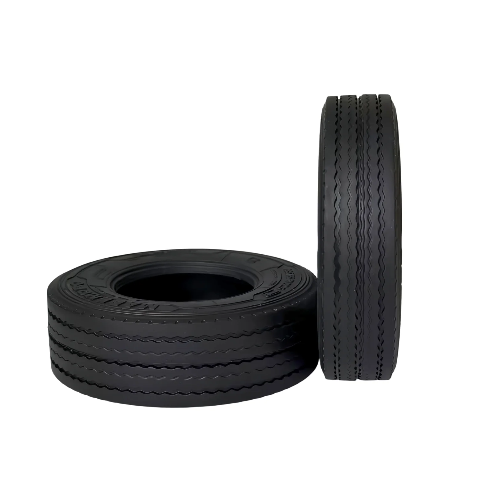 2pcs Rubber Gravel Road Tire for Tamiya 1/14 RC Truck 1:14 Tractor Sca 770s Upgrade Parts