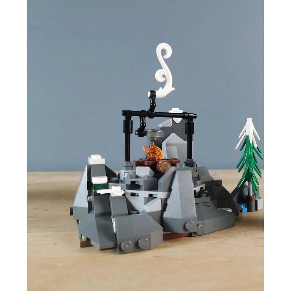 1733 peças moc arquitetura medieval castelo fortaleza viking modelo montagem blocos de construção brinquedo presente de aniversário das crianças