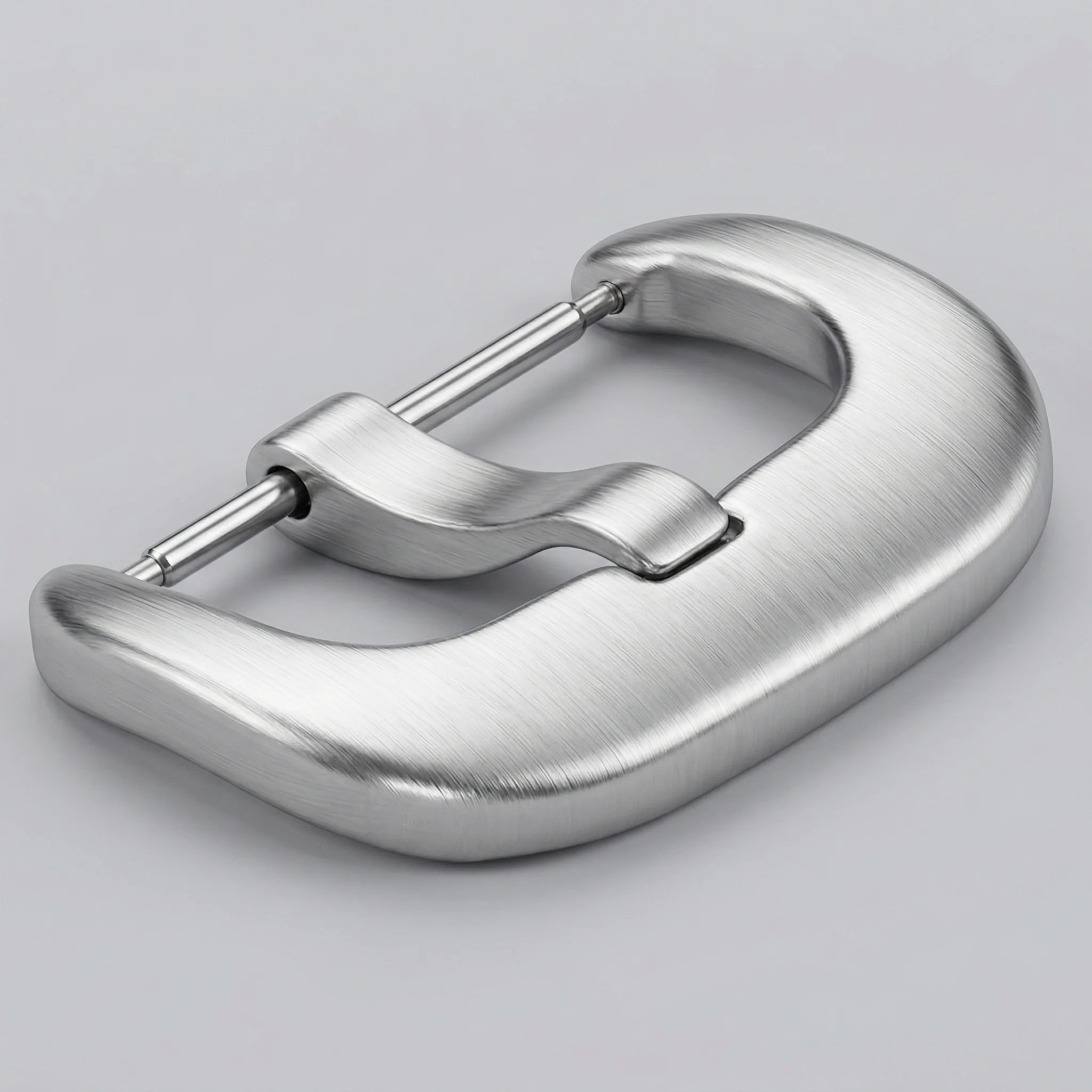 

316L Stainless Steel Horseshoe Buckle 18mm 20mm 22mm 24mm Brushed Silver Pin Clasp Watch Repair Accessories
