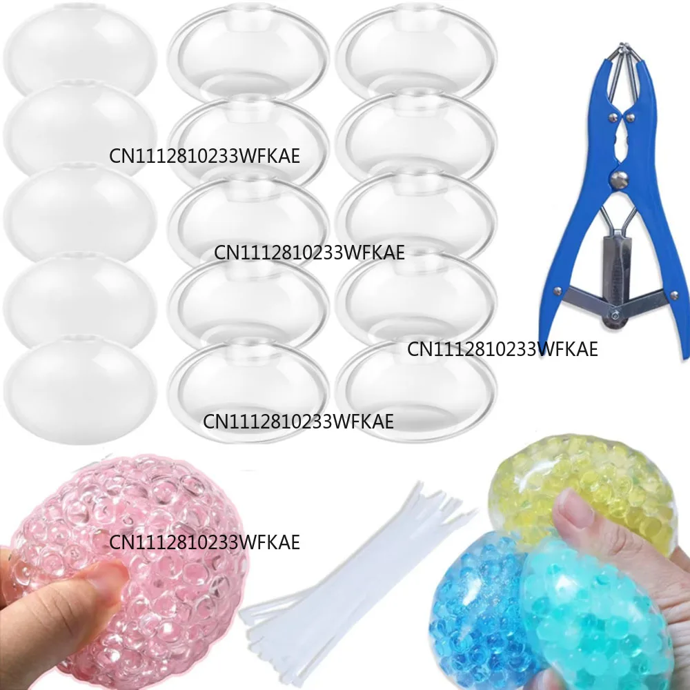 DIY Blank Stress Ball Making Kit Anxiety Relief Toy Handmade Squishy Stress Balls Empty Squeeze Ball Decorative Balls Party Gift