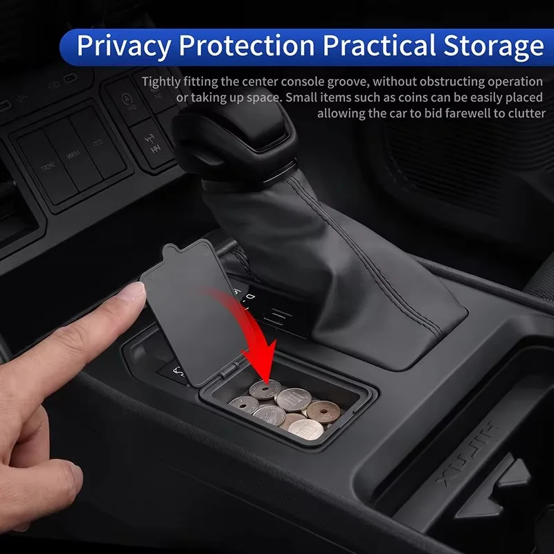 BOMP For Toyota Hilux SR5 2026 Center Console Privacy Storage Box Hide Personal Items Car Interior Organizer Automotive Accessor view 4