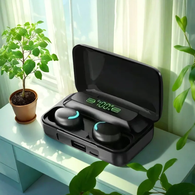 Bluetooth Headphones 9D Stereo High Bass Sport Earphones Handfree Touch Control Tws Wireless Earbuds Waterproof Headset