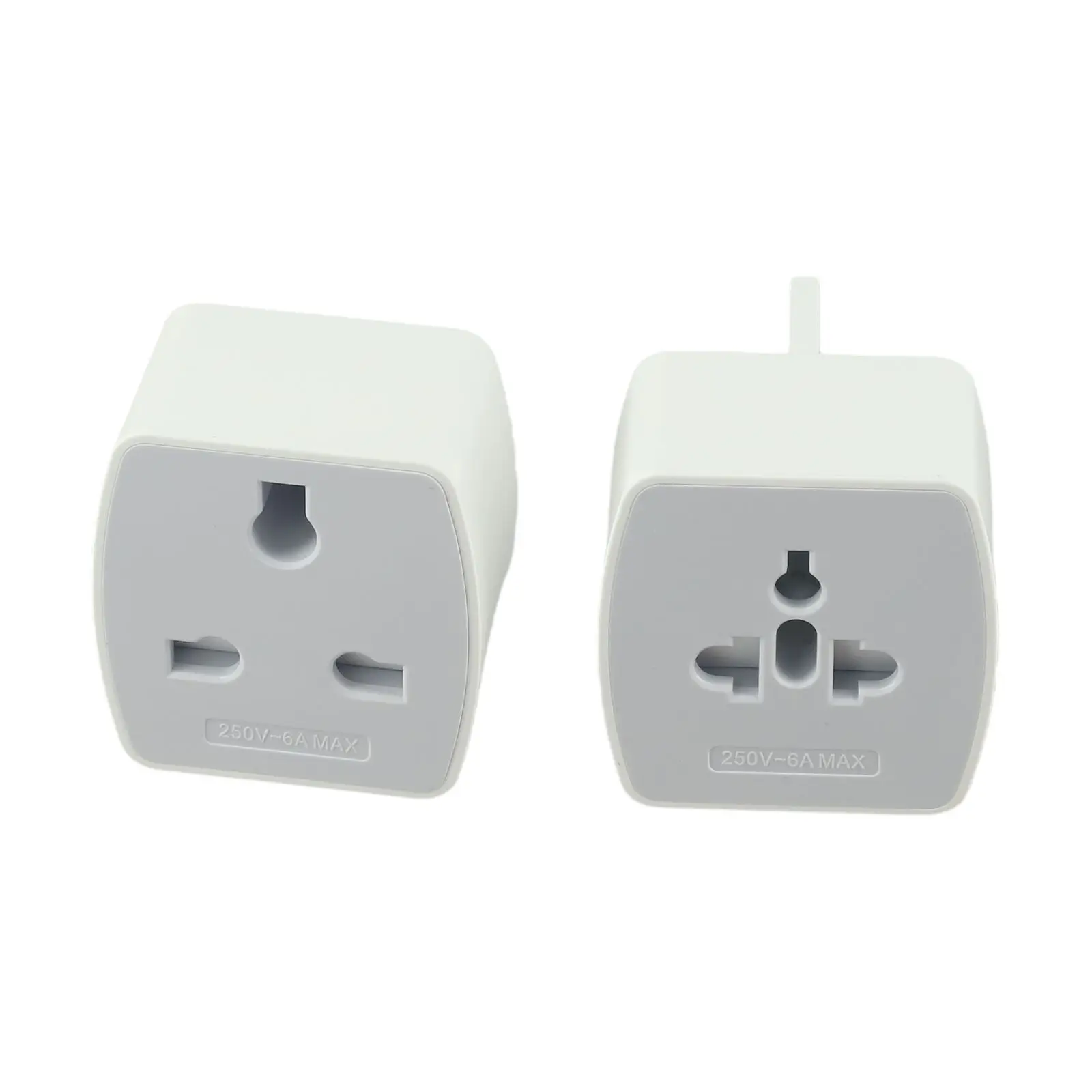 White 6A Portable Travel Adapter With Interchangeable For UK EU US AU For International Power Socket Converter