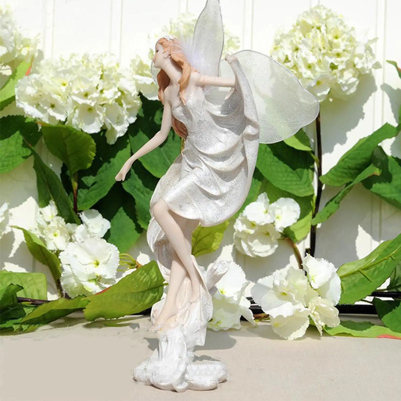 

Figurine Wedding Decoration Craft with Wing Fairy Ornament Home Decoration