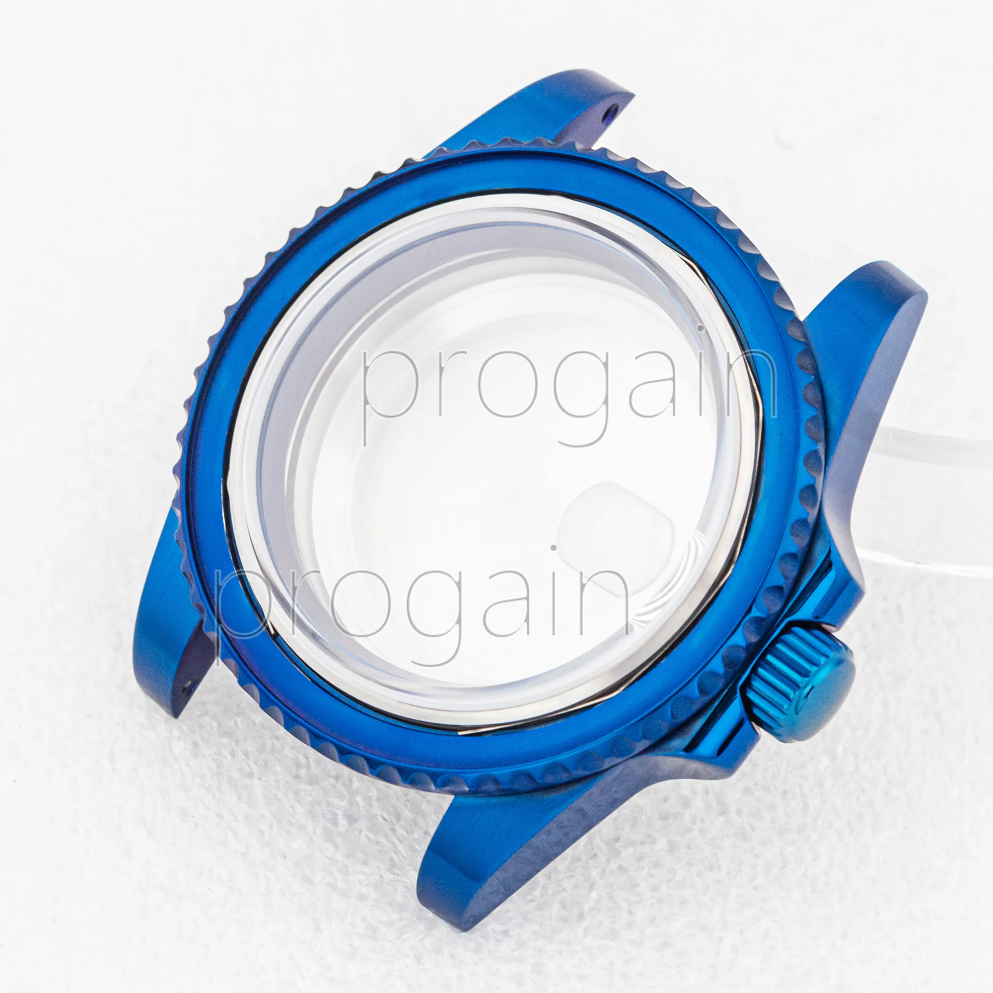 

NH35 Case For SUB GMT 40mm Stainless Steel Blue Case Waterproof Sapphire Glass Watchcase Fit NH35 NH36 Movement Watch Parts