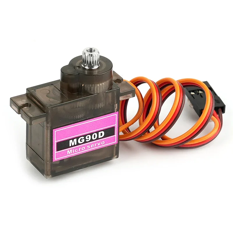 1 peça/2 peças/4cps 9g mg90d micro servo motor digital 180/270/360 graus engrenagem de metal completa brinquedos diy servos para carros/avião/modelo de robô