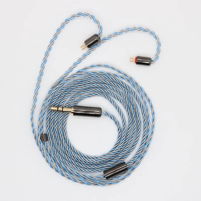 4 share  silver plated cable  0.78mm 0.78QDC