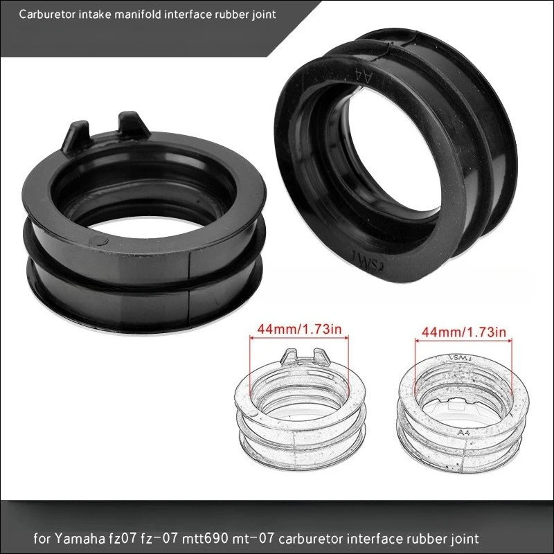 Резиновый чехол впускного коллектора карбюратора для Yamaha MT-07, совместимый с FZ07 FZ-07 MTT690