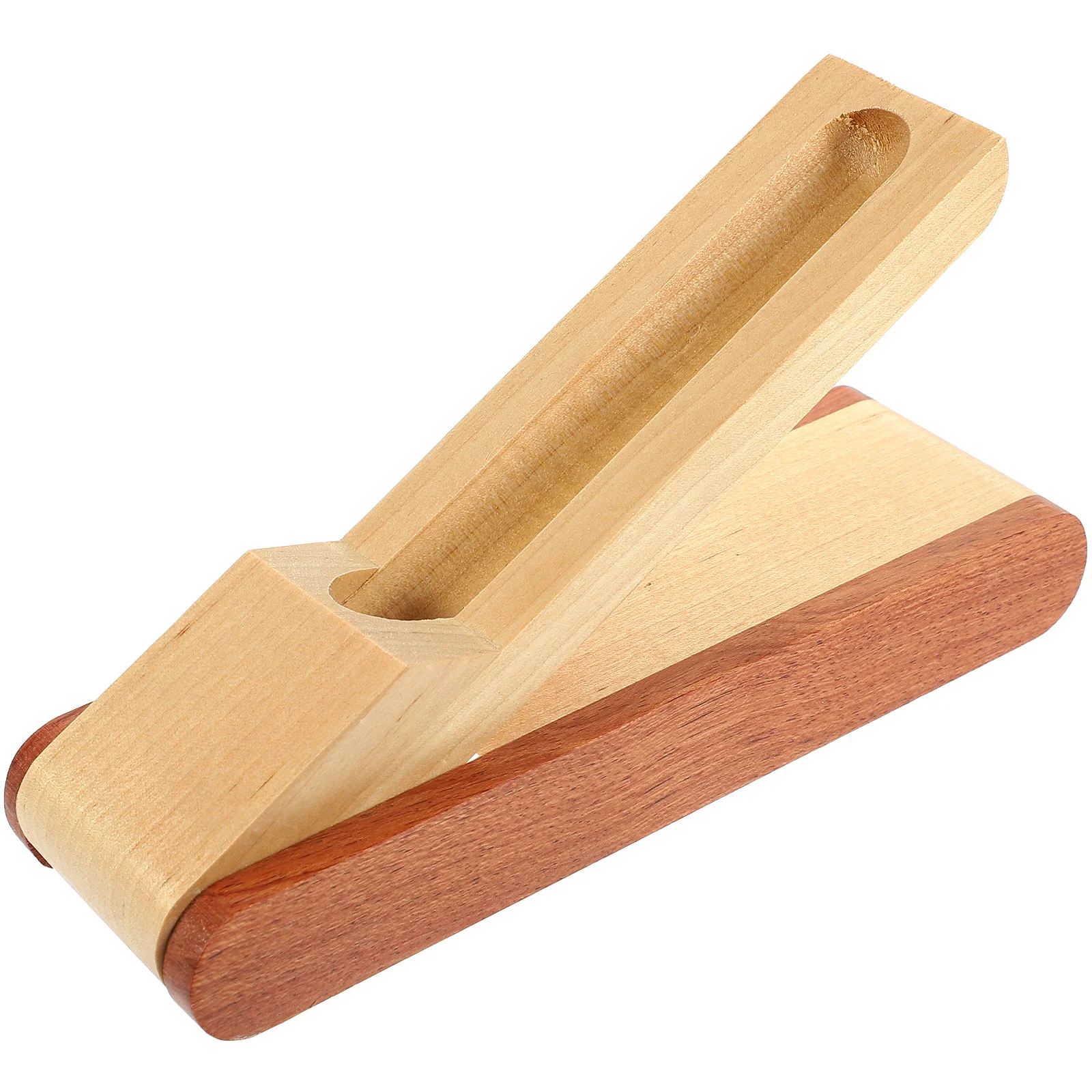 

Retro Wooden Holder Single Pen Storage Box Portable Pen Organizer Empty Gift Box Decorative Display Holder For Wedding