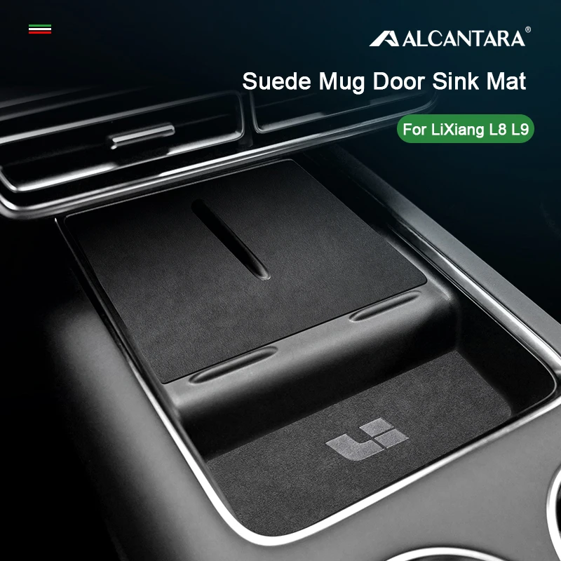 

For Ideal Li Auto L8 Lixiang L9 Car Groove Mat Cup Mat Car Central Console Wireless Charging Mats Auto Gate Slot Cup Holder Pad