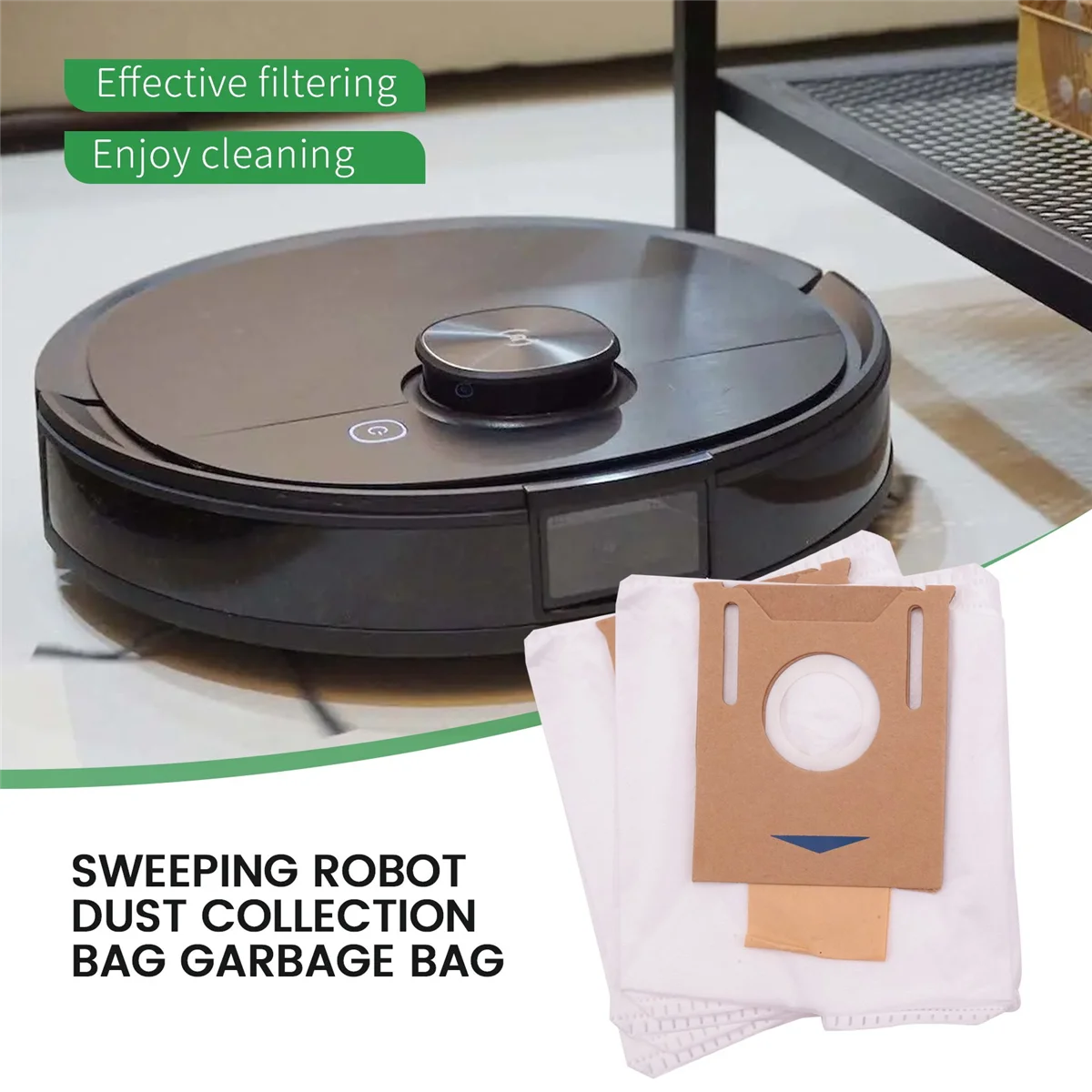 Популярные 10-упаковочные вакуумные мешки для пыли для Ecovacs DEEBOT OZMO T8 AIVI T8 Max T8 Series T9 Series N8 Pro Plus N8 Pro Robot Vacuum Part