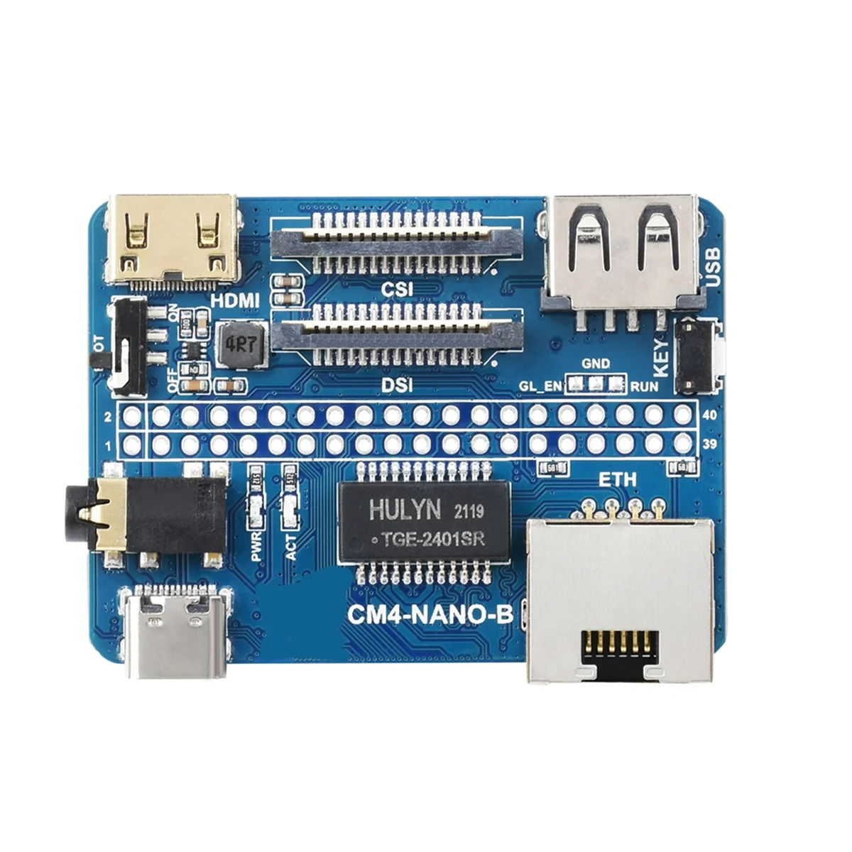 

Плата Nośnika Ethernet FUFU 5 В Mini CM4 для вычислительного модуля RasPi RPI 4 Lite EMMC IO USB-плата расширения