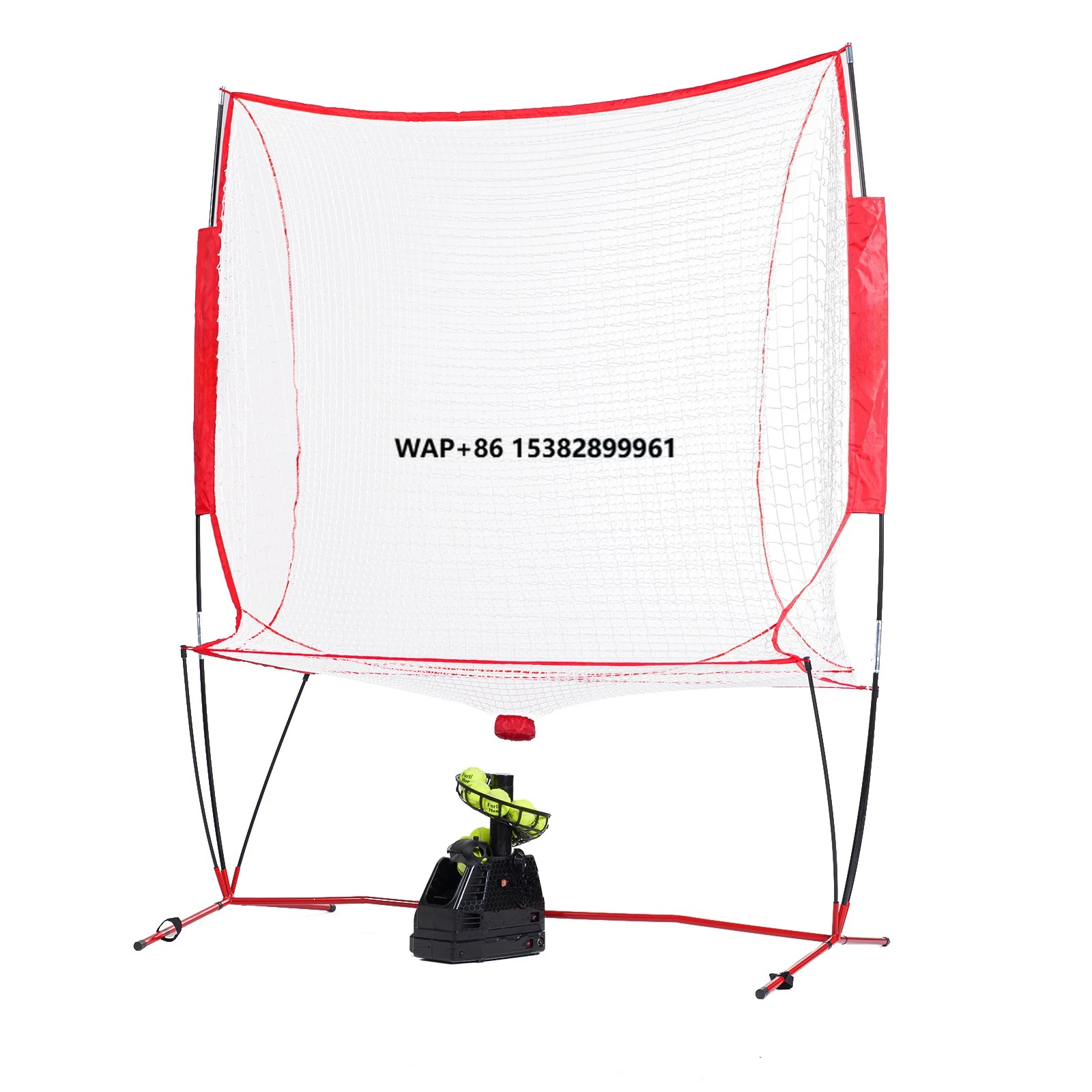 Furlihong 680NT 2 in 1 Tennis Ball & Baseball Training Machine and Net Combo, Ball Recycling System, Includes 680BH and NT01