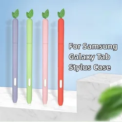 Pencil Case for Samsung Galaxy Tab S6 Lite S7 FE S8 S9 S10 Ultra Tablet Stylus Protective Cover Soft Silicone Shockproof Sleeve