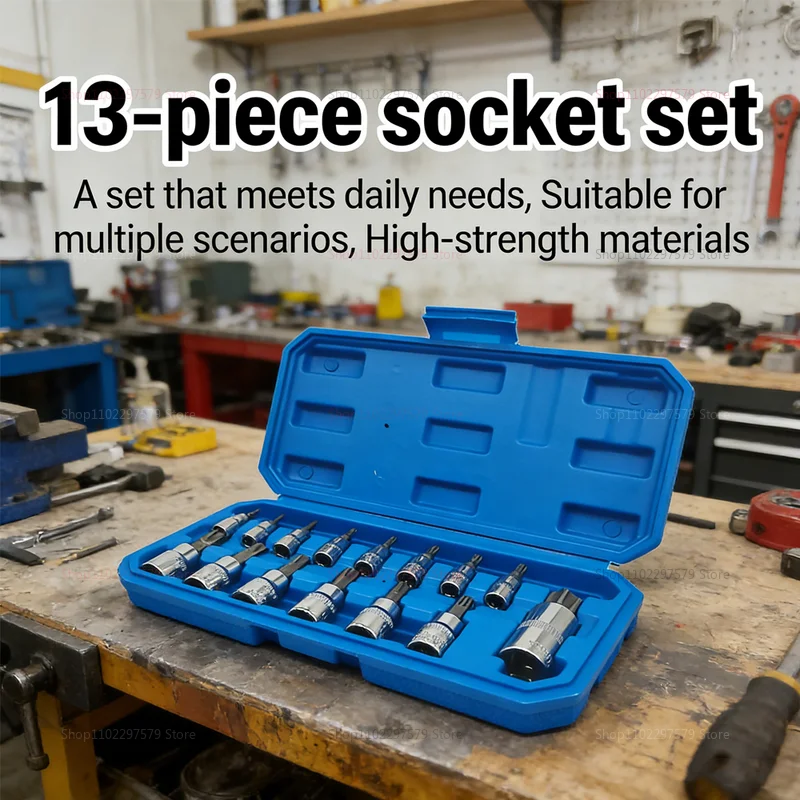 

Набор инструментов для авторемонта из 13 предметов: ключи Torx, отвертки, ударные головки для гаечных ключей, набор для ремонта велосипедов и автомобилей, инструменты для механических мастерских