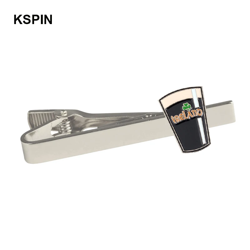 Ireland Tie Clips Men's Metal Necktie Bar Dress Shirts Tie Pin For Wedding Ceremony Metal Gold Tie Clip