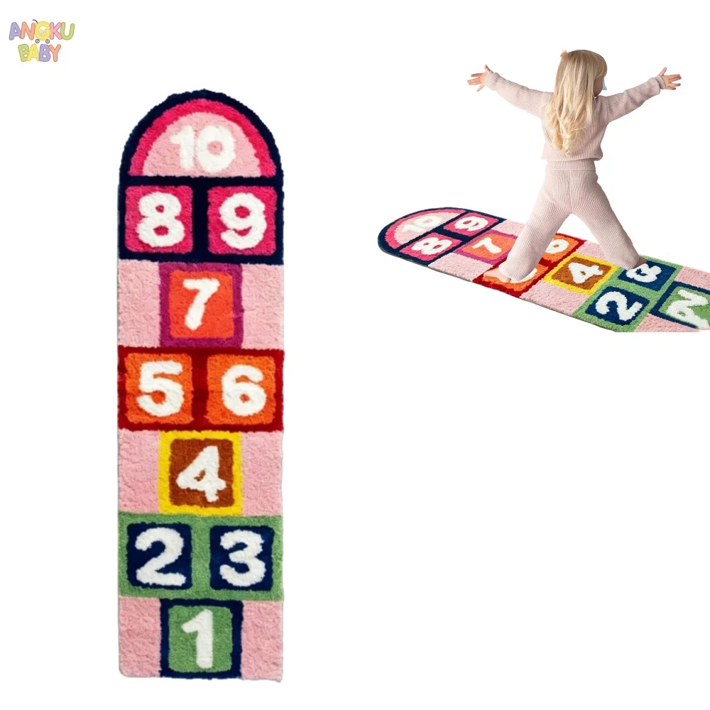 

Thickened Non-Slip Baby Activity Mat Versatile Baby Play Mat Easy Clean Kids Carpet Educational Hopscotch Roll Mat Multi-Age Use