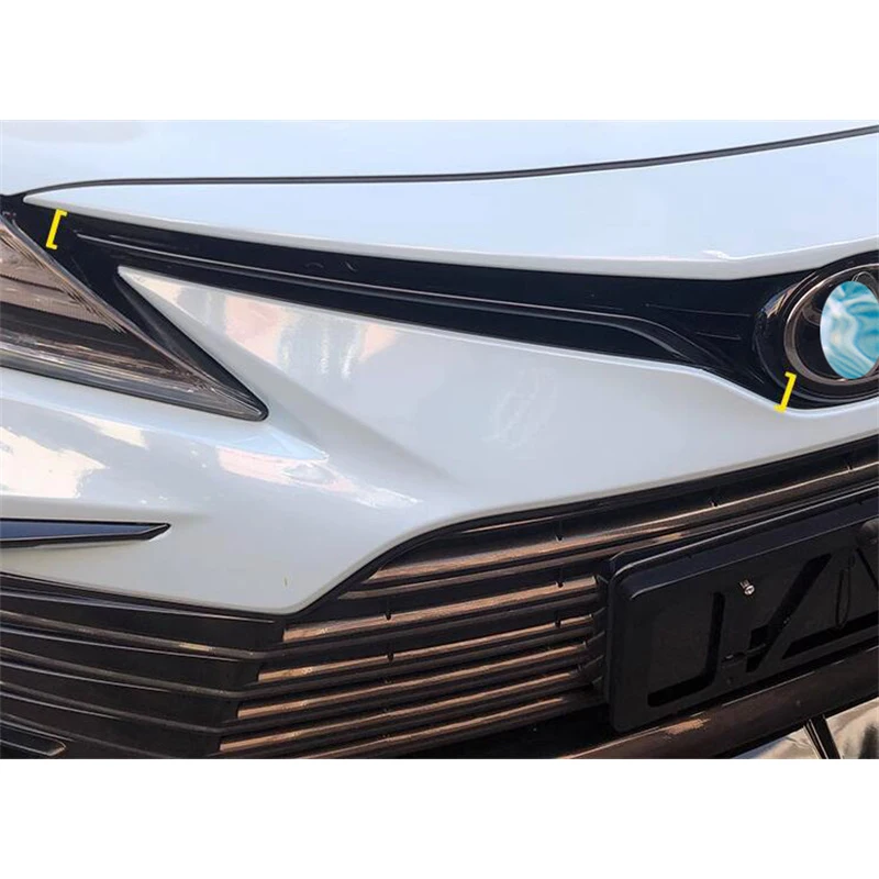 For Car Grille Trim Strip NEW Toyota Camry ABS FRONT Bumper RACING Grills Cover Body Kit ACCESSORIES 2021 2022 2023 Year