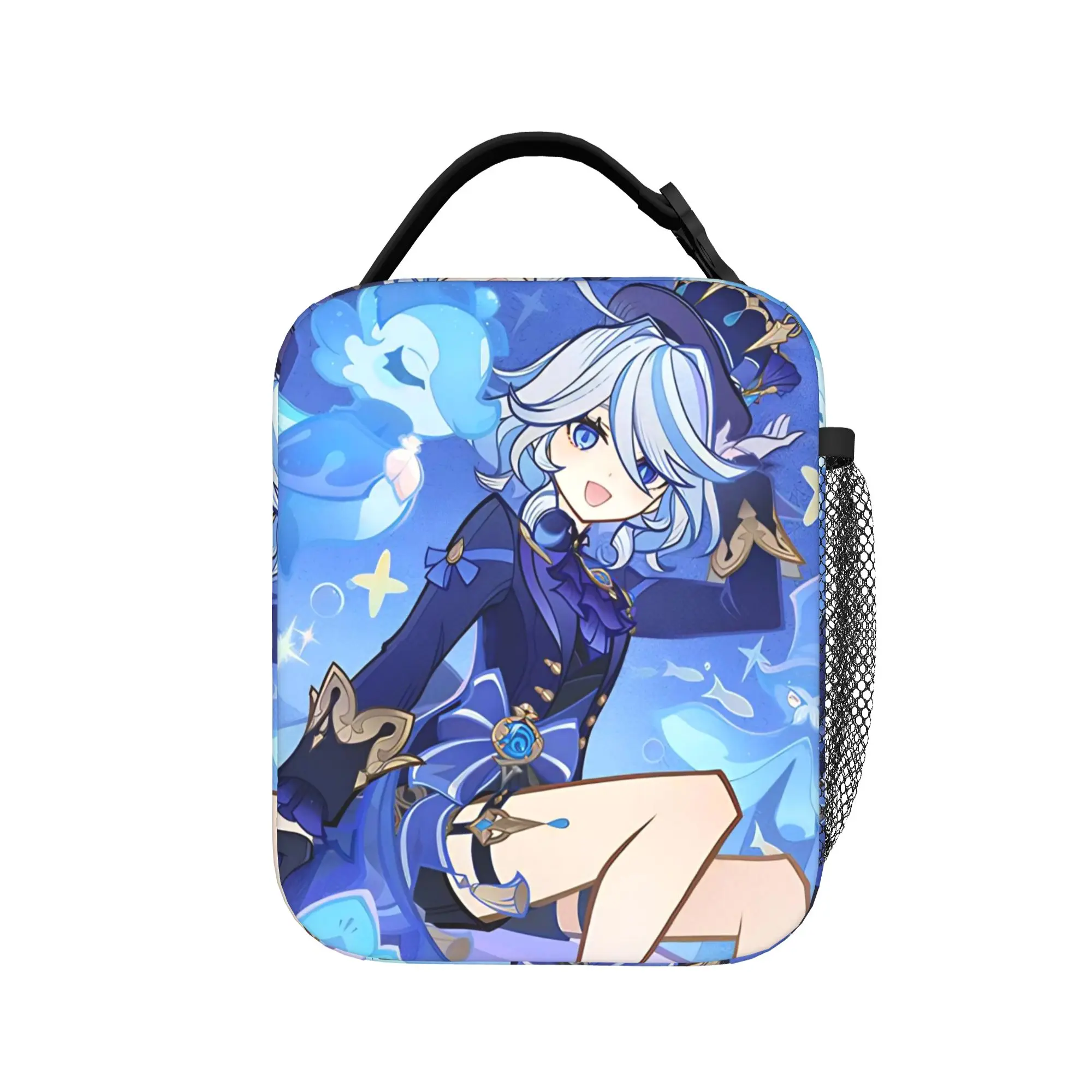 Furina Genshins Impact Thermal Insulated Lunch Bags for Work  Portable Bento Box Thermal Cooler Lunch Boxes