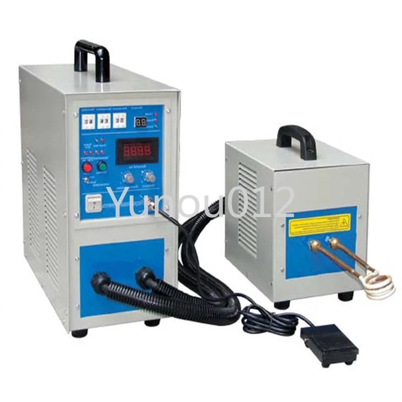 Induction Heater Induction Heating Machine High Frequency Welder Metal Smelting Furnace Metal Quenching Equipment 220V 6/15KW