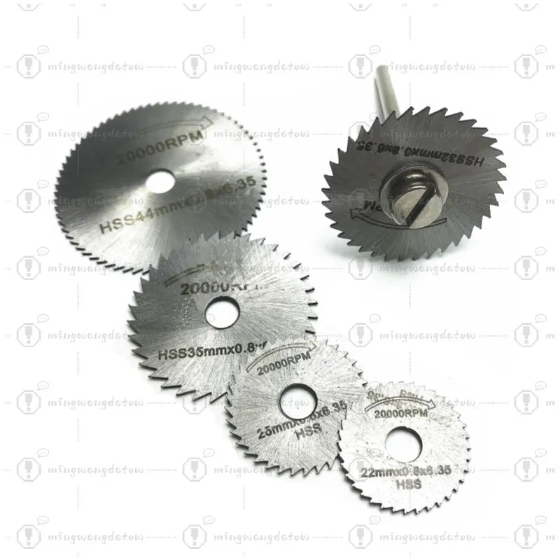 6Pcs HSS Circular Saw Blades, 3.17MM Thin Wood Cutting Discs, Durable Electric Grinding & Hanging Grinding Accessories