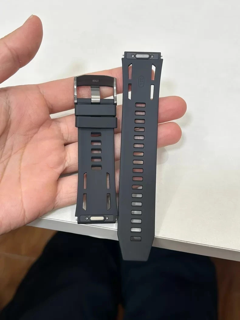 Original Huawei Black Fluororubber Strap For HUAWEI WATCH Ultimate 2,Soft Comfortable Replacement Watchband Bracelet Accessorie