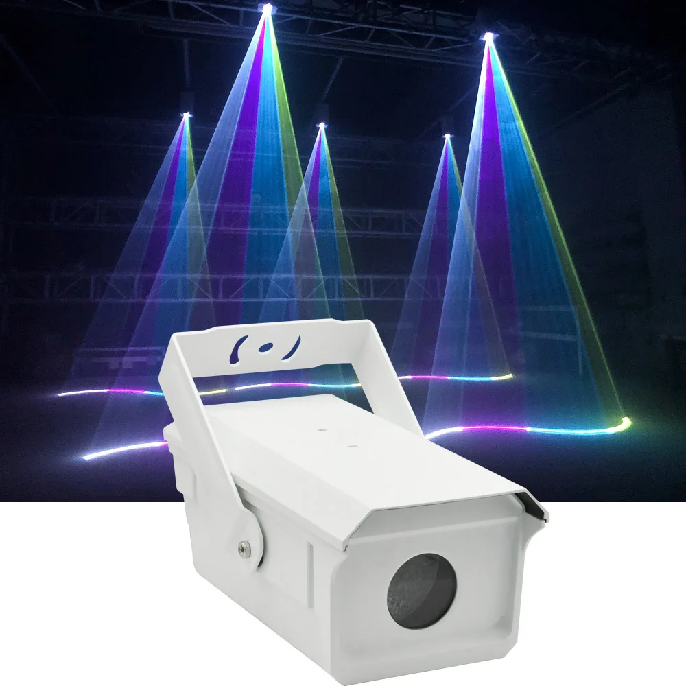 Jacmui Stage Light Gobo Effect Equipment Outdoor Disco Light RGB Color 3W Animation Beam DJ Waterproof Light