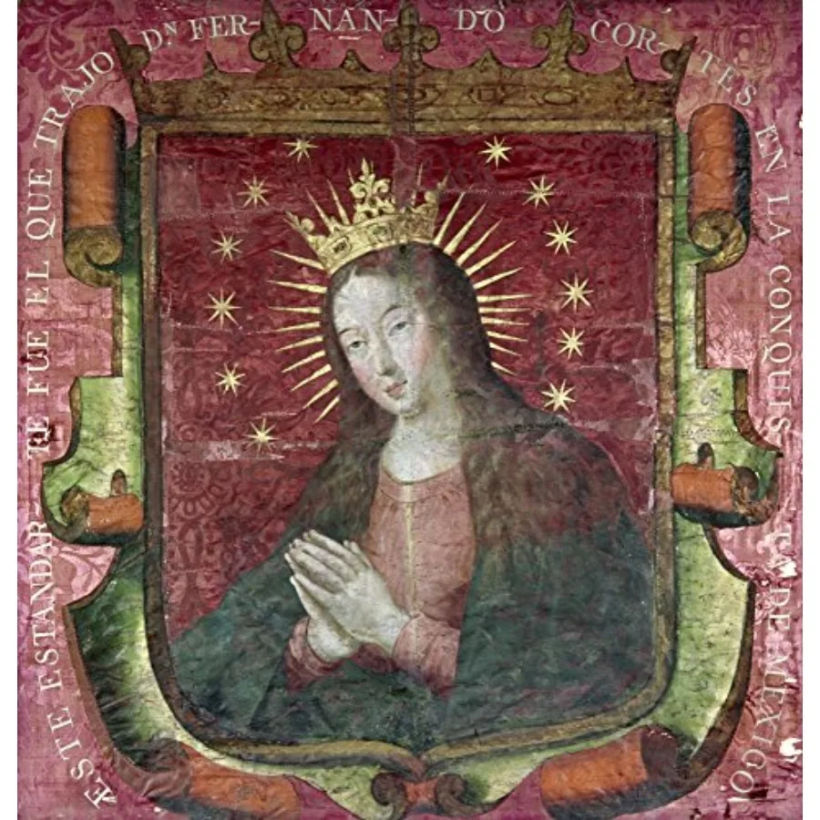 

Оригинальный флаг Гернана Кортеса, испанского завоевателя, 16-го века, постер, размер 24 x 36 дюймов.