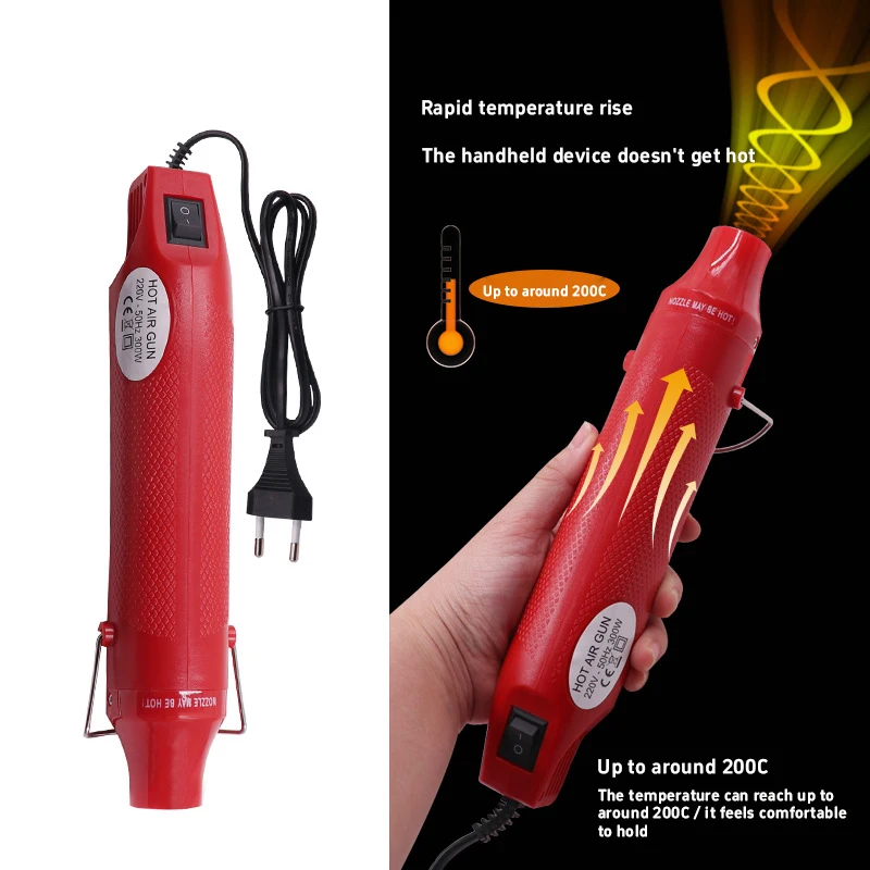 

Профессиональный термофен с круглым соплом для рукоделия: порошок для тиснения, Shrinky Dinks, резиновые штампы и полимерная глина