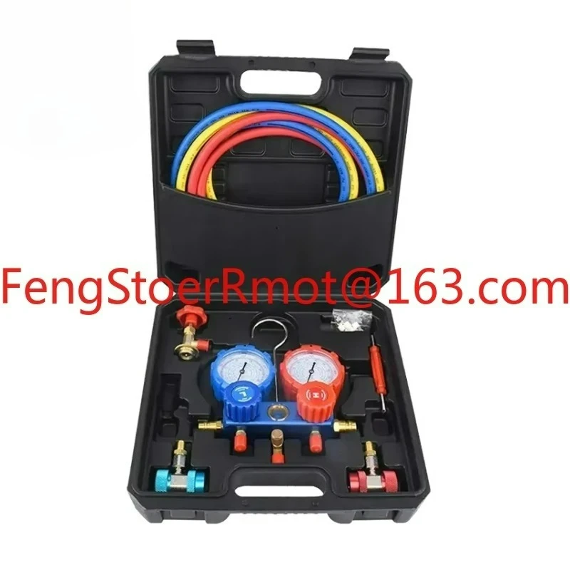 R134 R410a R22 R407c automotive manifold pressure gauge set, suitable for air conditioning and refrigeration vehicle tools